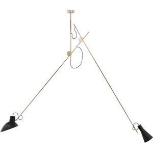 PRIVATEFLOOR Flex Ceiling Lamp - Pendant Lamp - 2 Arms - Pats Gold Iron, Aluminium - Gold