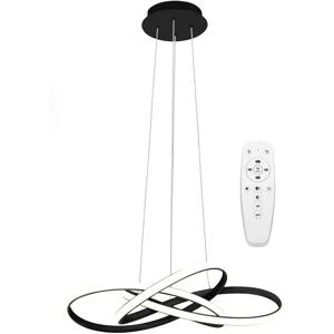 REA - Pendant led Lamp toolight APP814-CP Modern node Black + remote control 1-light point 70 w 60x60x13cm - black