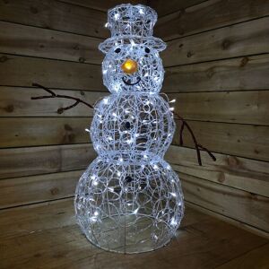 PREMIER DECORATIONS Premier Indoor Outdoor Christmas 90cm Lit Soft Acrylic Snowman With 80 White led