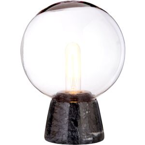 Premier Housewares - Lamonte Black Marble Base/EU Plug Globe