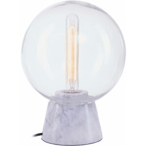 Premier Housewares - Lamonte Grey Marble Base/EU Plug Globe Lamp