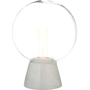 Lamonte White Marble Base/EU Plug Globe Lamp - Premier Housewares