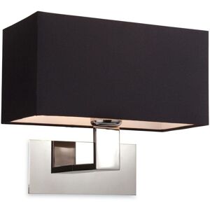 Firstlight Products - Firstlight Prince - 1 Light Single Indoor Wall Light Polished S/Steel, Black, E27