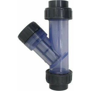 Pvc Hose Filter y Type Mesh Filter Aquarium Irrigation pvc Strainer Tubular Filter DN32(40mm) Denuotop