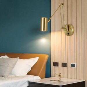 DENUOTOP Reading Wall Light Iron Rocker Wall Sconce Industrial Wall Sconce Study Room Living Room Reading Room Modern Loft E27 Lighting Bedroom Lighting Home