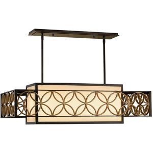 Remy - 4 Light Ceiling Pendant Bar Gold, Bronze, E27 - Elstead