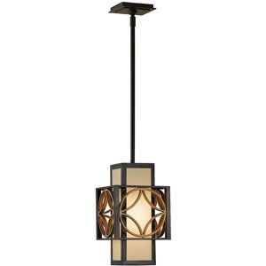 Remy - 1 Light Ceiling Pendant Gold, Bronze, E27 - Elstead