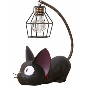 Langray - Resin Cat Pattern Lamp Creative Night Light Bedside Table Lamps for Reading (Wire Shade Lampshade)