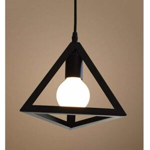 DENUOTOP Retro Hanging Ceiling Light Industrial Ceiling Light, Retro Industrial Triangular Metal Lampshade for Kitchen, Bedroom, Living Room, Outdoor with 5W