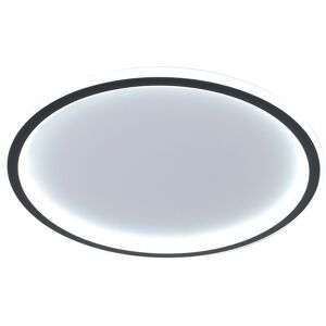 RHAFAYRE Led Ceiling Light, Flat 24W Cool White 6000K 2700 lm, Modern Ultra Thin Round Black 30mm Ceiling Lights for Living Room Living Room Kitchen Dining