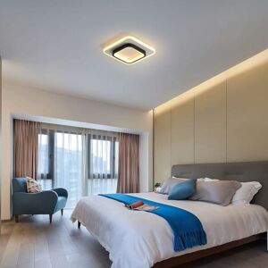 RHAFAYRE LED Ceiling Light, Nordic Square Ceiling Lamp 20W 2300LM for Hallways Living Room Bedroom, Diameter 24cm, 3000K