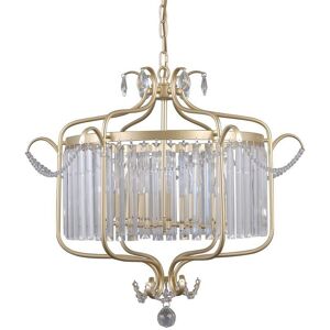 Rinaldo - Classic Hanging Pendant Golden Champagne 6 Light , E14 - Italux