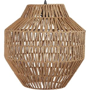 BELIANI Rope Cord Pendant Lamp Hand Woven Shade Ceiling Light Natural Ewaso - Natural