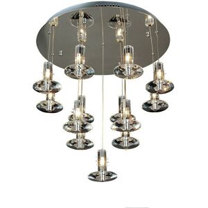 INSPIRED LIGHTING Inspired Clearance - Troy Pendant Round 13 Light G4 Polished Chrome/Crystal, not led/cfl Compatible