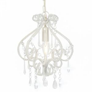 Berkfield Home - Royalton Ceiling Lamp with Beads White Round E14