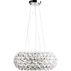 PRIVATEFLOOR Ceiling Lamp - Crystal Glass Ball Pendant Lamp - 35cm - Savoni Transparent Acrylic, PP - Transparent