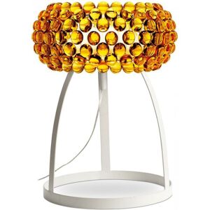 PRIVATEFLOOR Table Lamp - Crystal Button Living Room Lamp - Small - Savoni Gold Steel, Acrylic, pp, Metal - Gold