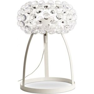 PRIVATEFLOOR Table Lamp - Crystal Button Living Room Lamp - Small - Savoni Transparent Steel, Acrylic, pp, Metal - Transparent