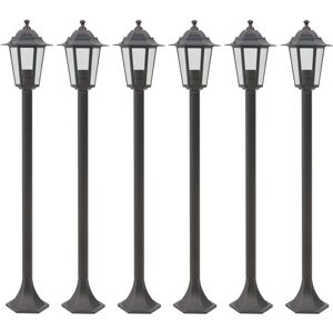 OPHELIACO Schaefferstown 6-Light 110cm Post Light by Ophelia & Co. - Brown