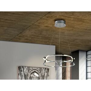 Colette Small Modern Stylish Dimmable led Designer Pendant Light Chrome with Remote Control - Schuller