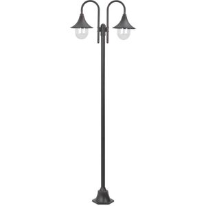 Opheliaco - Schuyler 2-Light 220cm Post Light by Ophelia & Co. - Brown