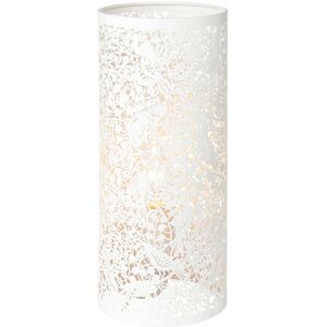 Secret Garden - Floral Leaves Design Table Lamp Matt Ivory Paint, E14 - Endon