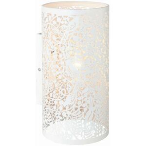 Secret Garden - Floral Leaves Design Wall Light Matt Ivory Paint, E14 - Endon