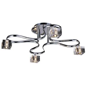 Inspired Lighting - Inspired Clearance - Sisco Semi Flush Round 4 Light G9 Polished Chrome