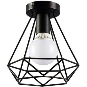 WOTTES Modern Ceiling Light Black Iron Pendant Lamp for Kitchen Island Loft Restaurant - 1 Pcs