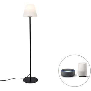 QAZQA Smart outdoor floor lamp black incl. Wifi A60 - Virginia - Black