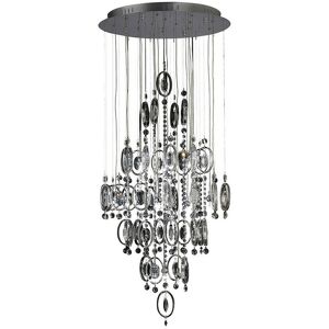 INSPIRED LIGHTING Inspired Clearance - Solana Pendant 18 Light G4 Polished Chrome/Crystal, not led/cfl Compatible