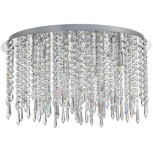 Spring Lighting - Spring Contemporary Ceiling 9 Light Chrome, Crystal