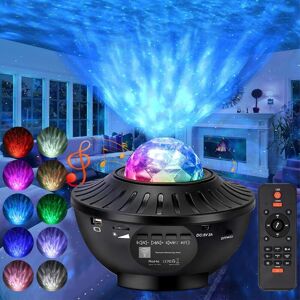 HÉLOISE Star Sky Projector,LED Ceiling Galaxy Projector,Galaxy Lamp with Music Player Remote Control,Starry Sky Projector Baby Child Night Light with