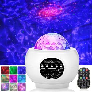 GROOFOO Starry Sky Projector for Adults Galaxy Projector led Night Light 27 Modes Galaxy Light with Bluetooth Speaker Remote Control Timer for Kids Christmas