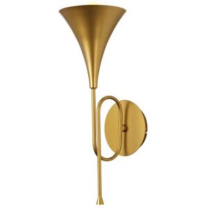 Inspired Lighting - Inspired Mantra - Jazz - Wall Lamp, 1 x E27 (Max 20W), Gold Painting