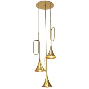 Inspired Lighting - Inspired Mantra - Jazz Oro - Ceiling Cluster Pendant 3 Light E27, Gold