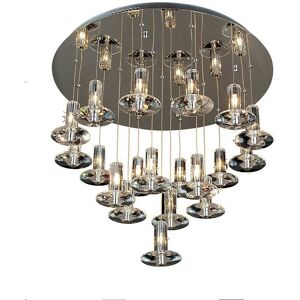 INSPIRED LIGHTING Inspired Clearance - Troy Pendant Round 19 Light G4 Polished Chrome/Crystal, not led/cfl Compatible