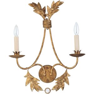 Elstead Sweet Olive - 2 Light Indoor Candle Wall Light Gold, E14