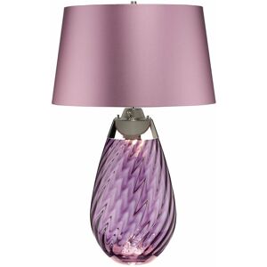 LOOPS Table Lamp Heather Shade Plum tinted Glass / Heather Shade led E27 60W Bulb