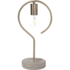 Beliani - Industrial Vintage Concrete Table Lamp Accent Cement Base Metal Arm Brass Jucar - Brass