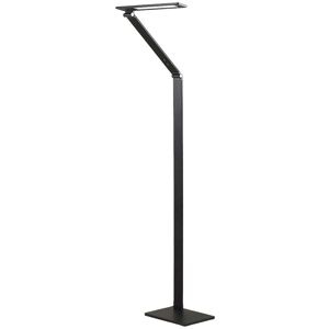 LAMPENWELT Floor Lamp Salome dimmable (modern) in Black made of Aluminium for e.g. Office & Workroom (1 light source,) from Lucande - black