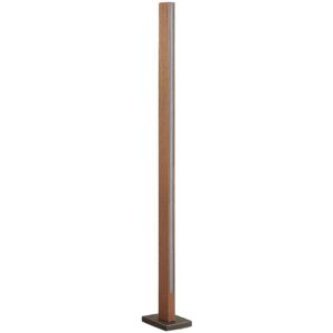 Floor Lamp Tamlin dimmable (modern) in Brown made of Wood for e.g. Living Room & Dining Room (1 light source,) from Lucande natural beech wood