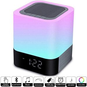 Héloise - Touch Control Bedside Lamp, led Bluetooth Speaker, Dimmable Wireless Night Light, Portable Wireless Bluetooth Speaker, 48 Color Changing led