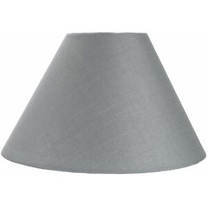 Happy Homewares - Traditional 10 Grey Cotton Coolie Lampshade Suitable for Table Lamp or Pendant by Grey