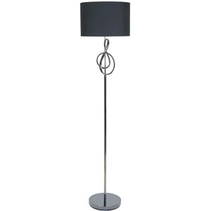 VANITY LIVING Traditional Floor Lamp For Living Room Furniture, Floor Standing Lamp with Metal Base - Black Gunmetal/Black