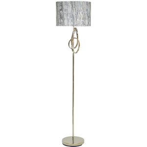 VANITY LIVING Traditional Floor Lamp For Living Room Furniture, Floor Standing Lamp with Metal Base - Gold/Grey