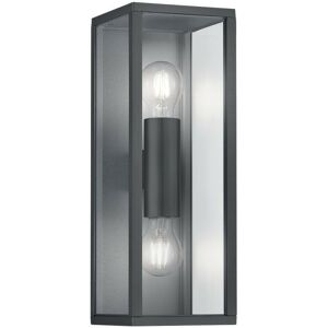 Trio Lighting - Trio Garonne Vintage 2 Light Outdoor Up Down Wall Lamp Anthracite IP44