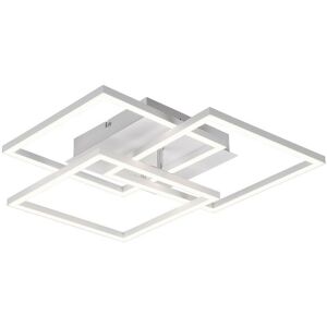 TRIO LIGHTING Trio Mobile Modern LED Semi Flush Light White Matt 2700-6000K Remote control