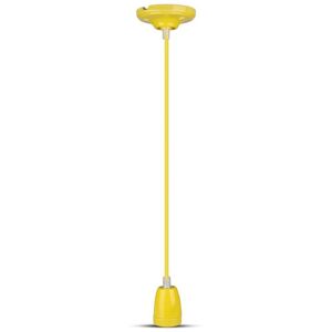 VT3809 High Frequency Porcelain Lamp E27 Holder Yellow (VT-7998) - V-tac