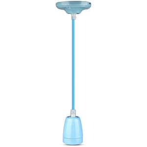 VT3806 High Frequency Porcelain Lamp E27 Holder Blue (VT-7998) - V-tac